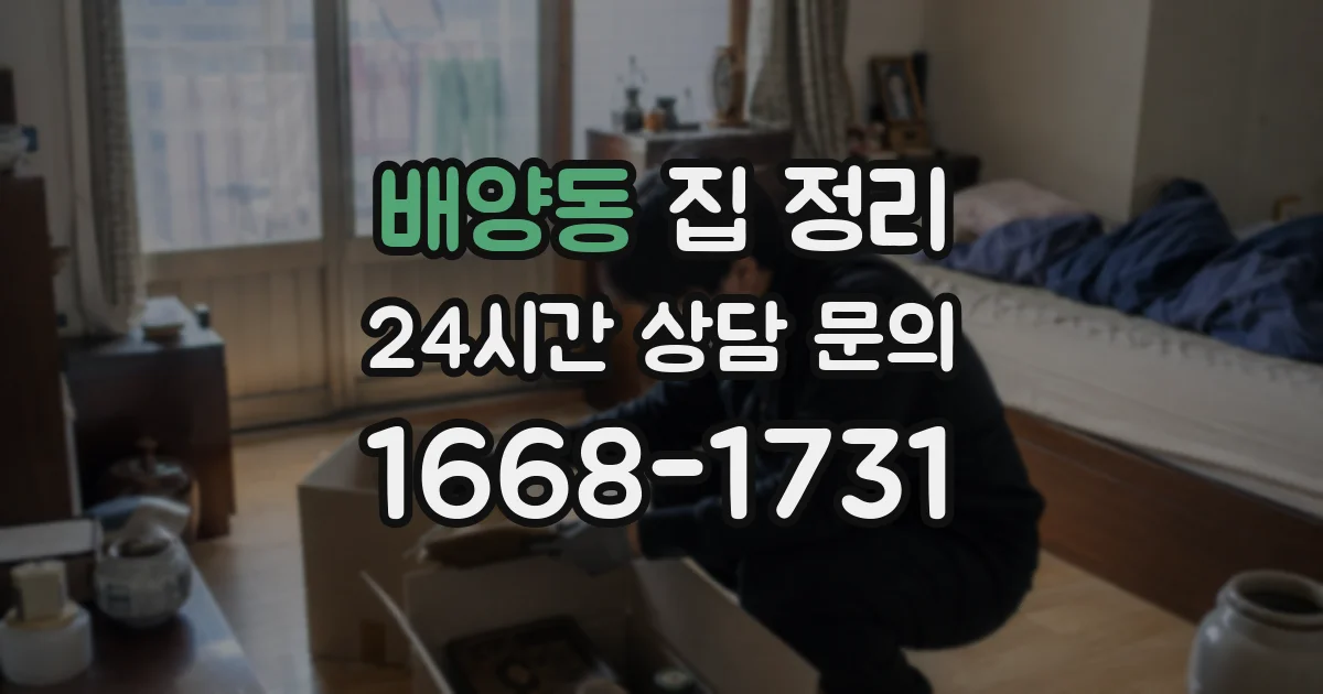 배양동 집 정리