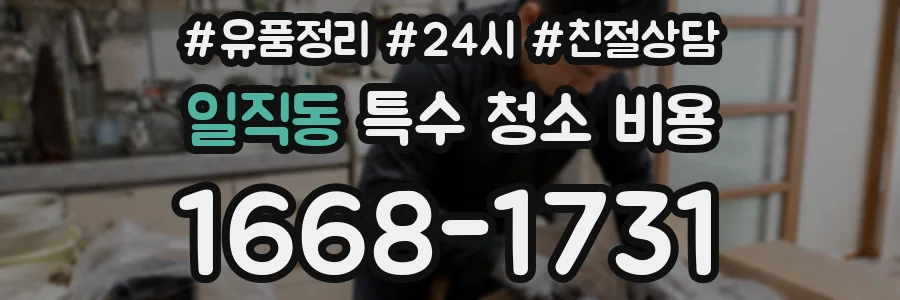 일직동 특수 청소 비용