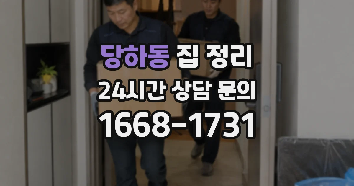 당하동 집 정리