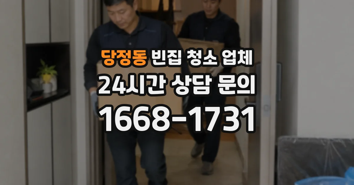 당정동 빈집 청소 업체