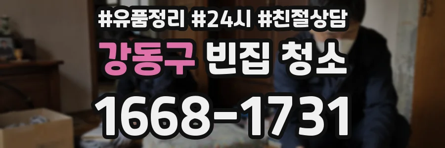 강동구 빈집 청소