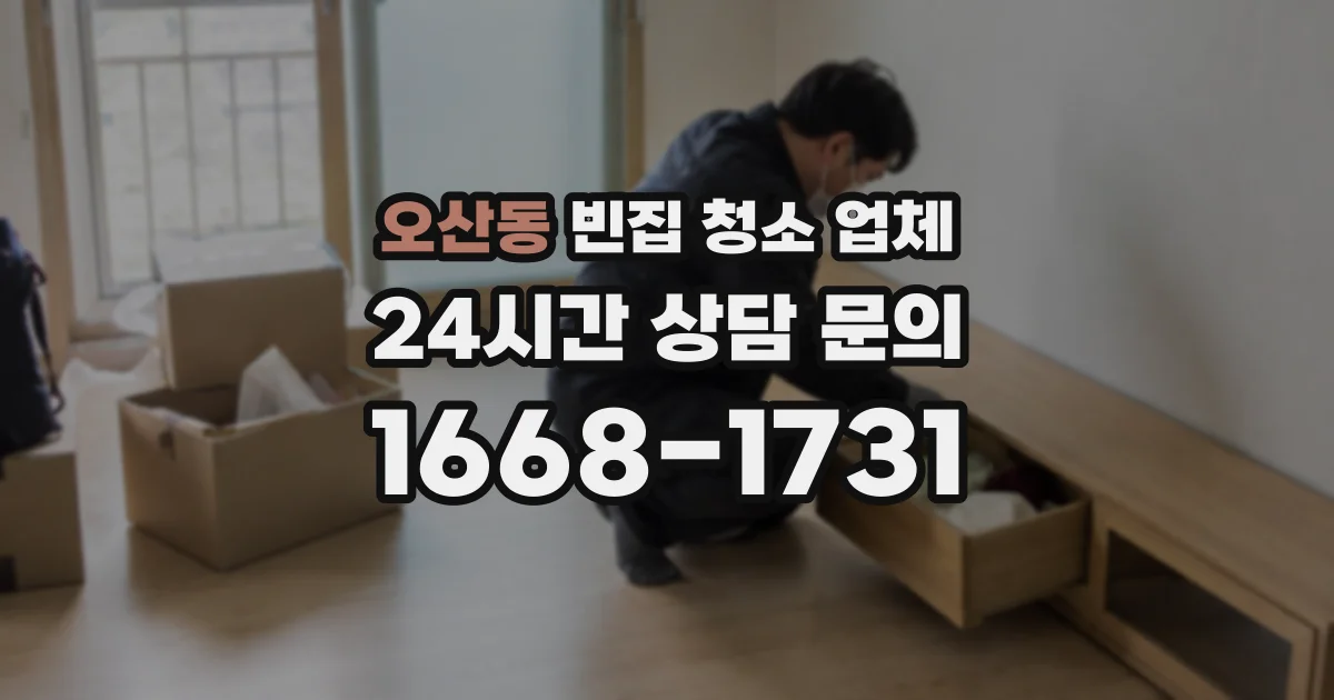 오산동 빈집 청소 업체