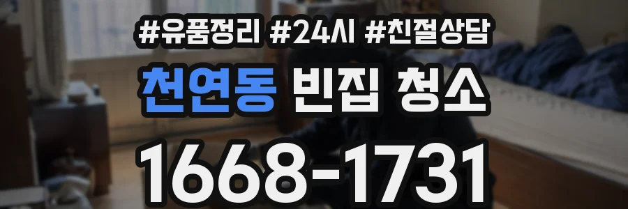 천연동 빈집 청소