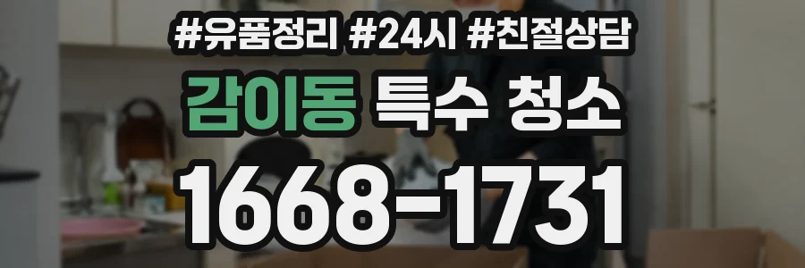 감이동 특수 청소