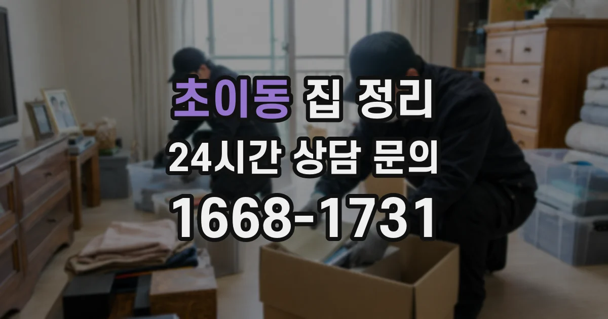 초이동 집 정리