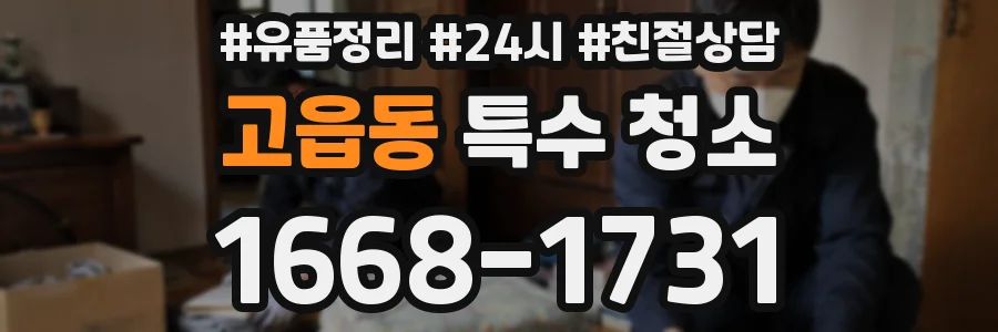 고읍동 특수 청소