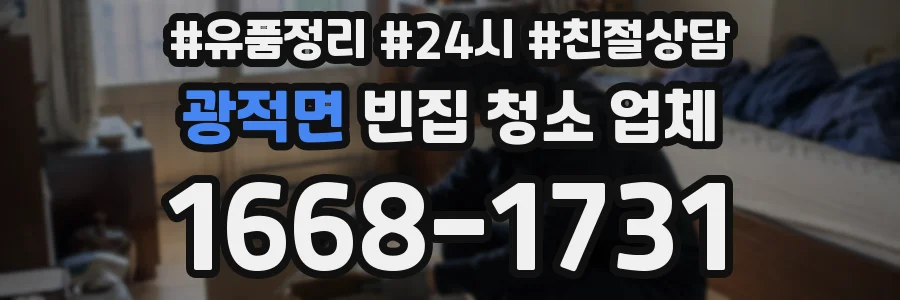 광적면 빈집 청소 업체