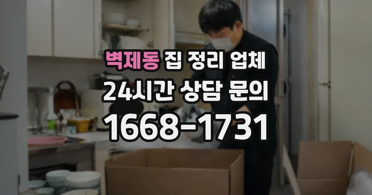 벽제동 집 정리 업체