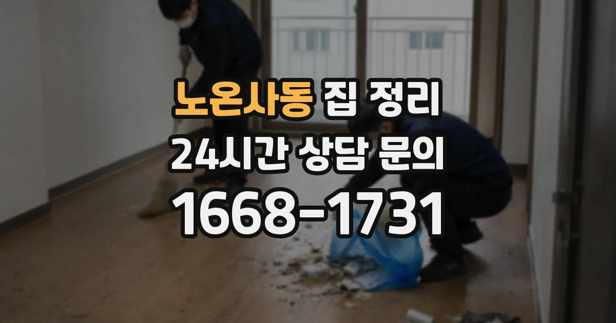 노온사동 집 정리