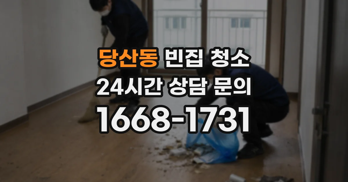 당산동 빈집 청소