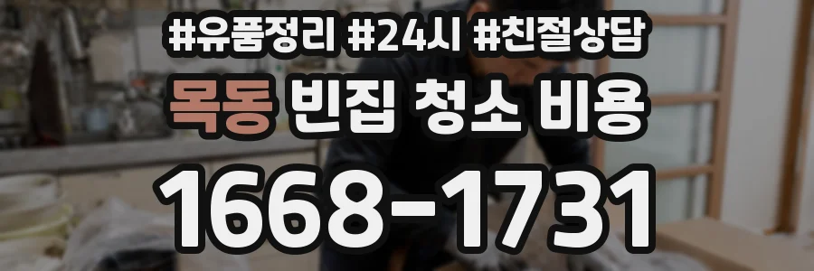 목동 빈집 청소 비용