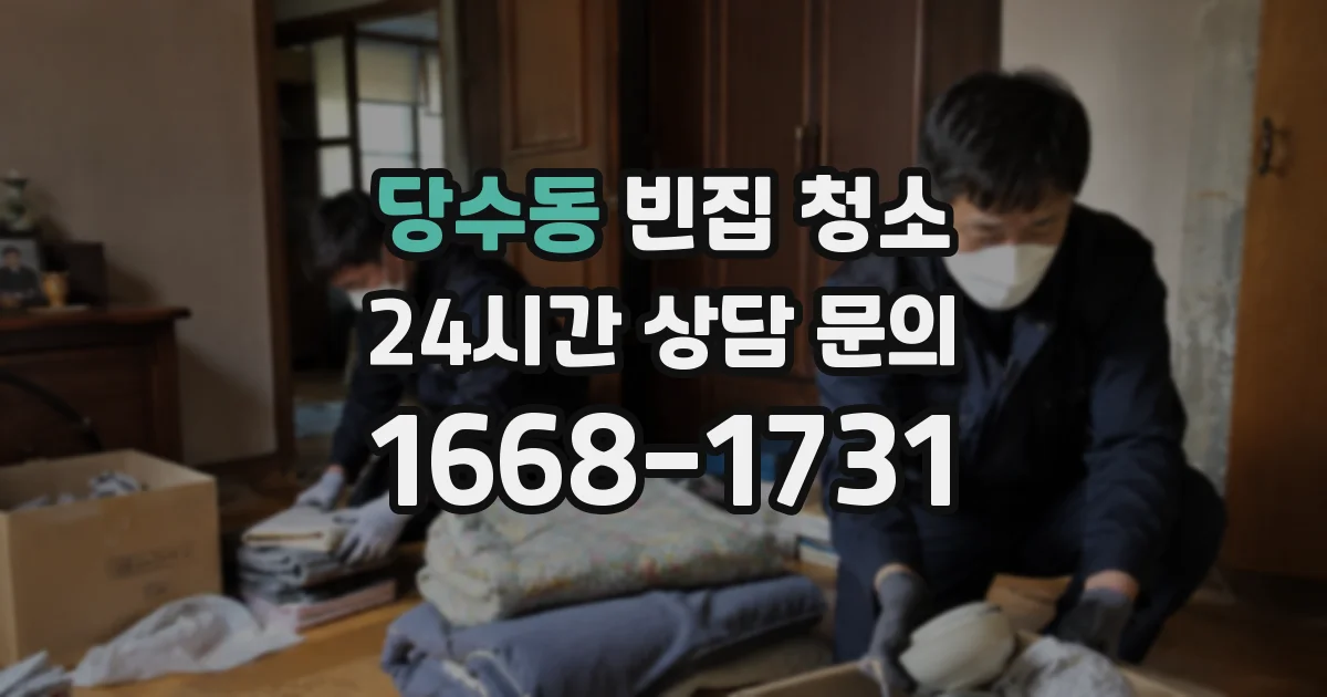 당수동 빈집 청소