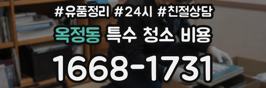 옥정동 특수 청소 비용