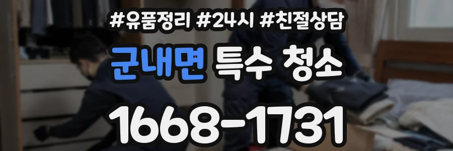 군내면 특수 청소