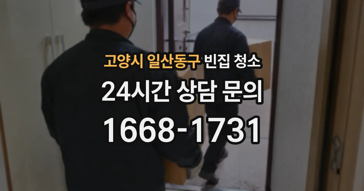 고양시 일산동구 빈집 청소