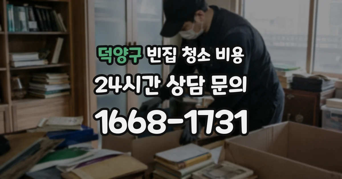 덕양구 빈집 청소 비용