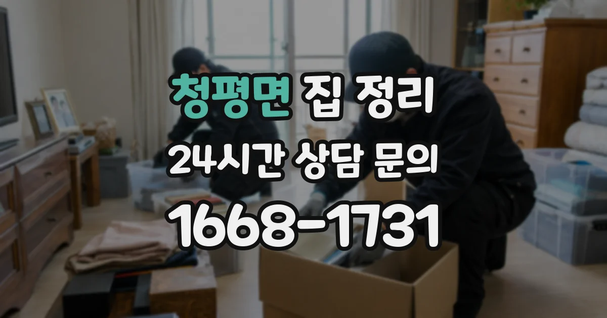 청평면 집 정리
