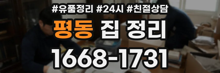 평동 집 정리