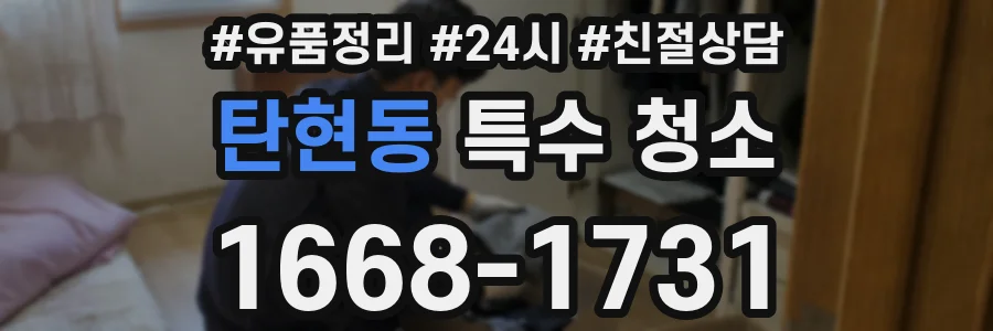 탄현동 특수 청소