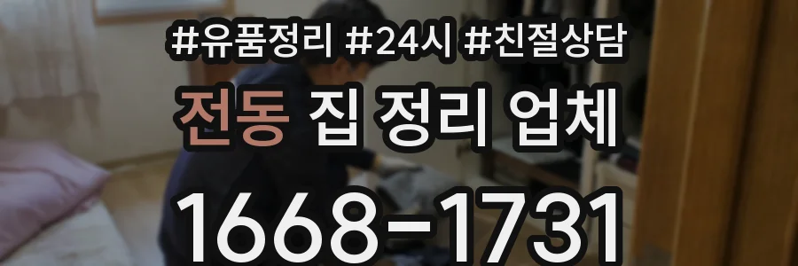 전동 집 정리 업체