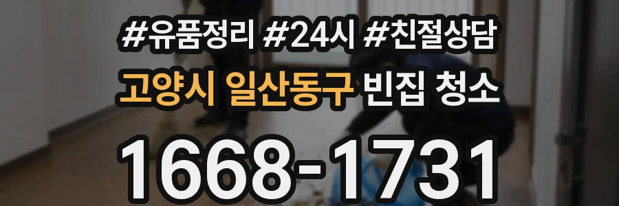 고양시 일산동구 빈집 청소
