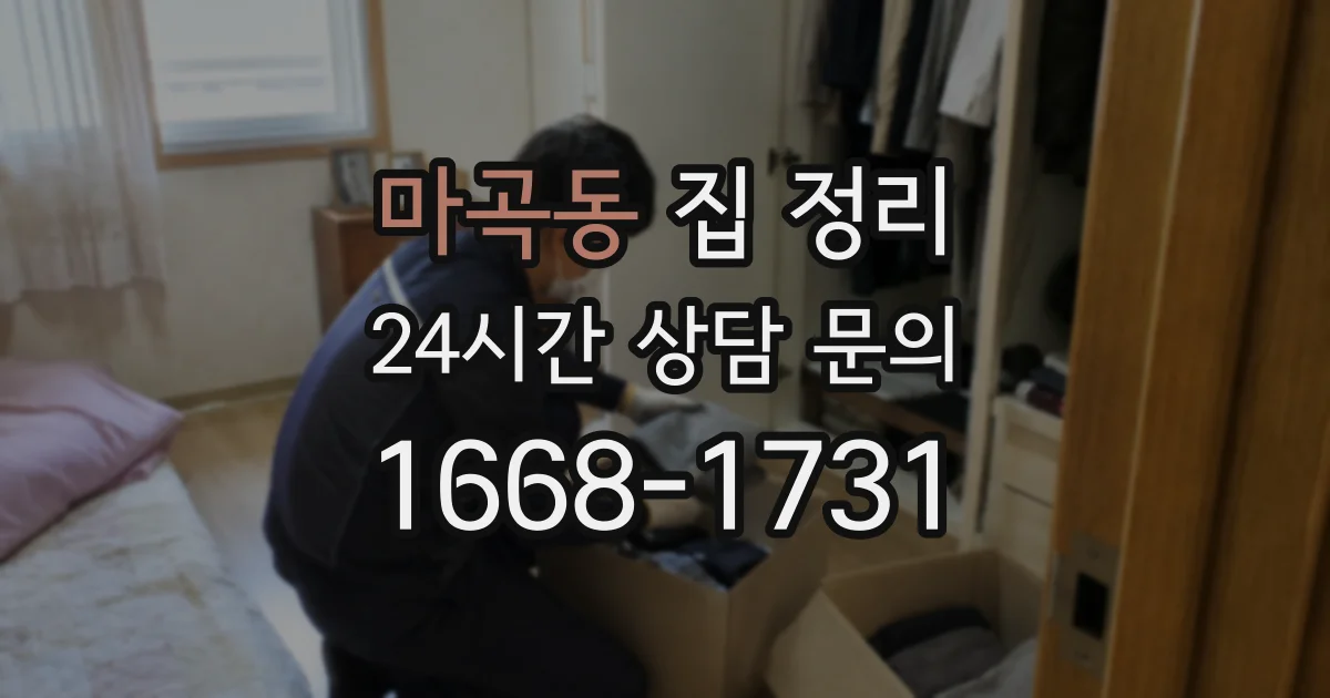 마곡동 집 정리