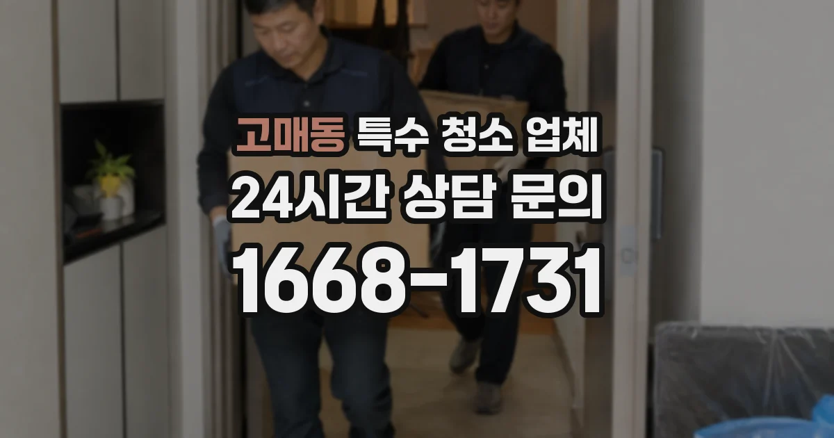 고매동 특수 청소 업체