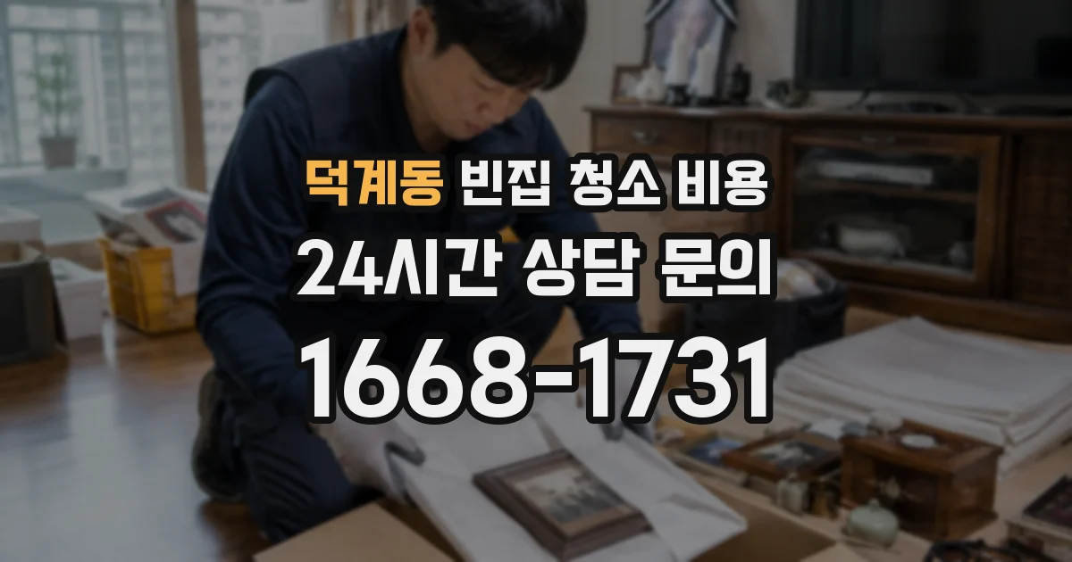 덕계동 빈집 청소 비용