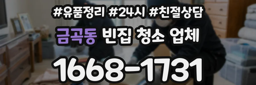 금곡동 빈집 청소 업체