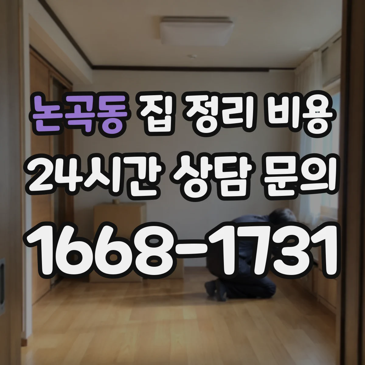 논곡동 집 정리 비용