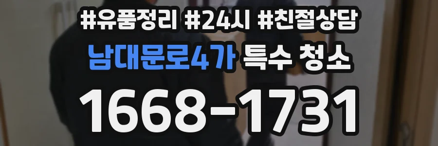 남대문로4가 특수 청소