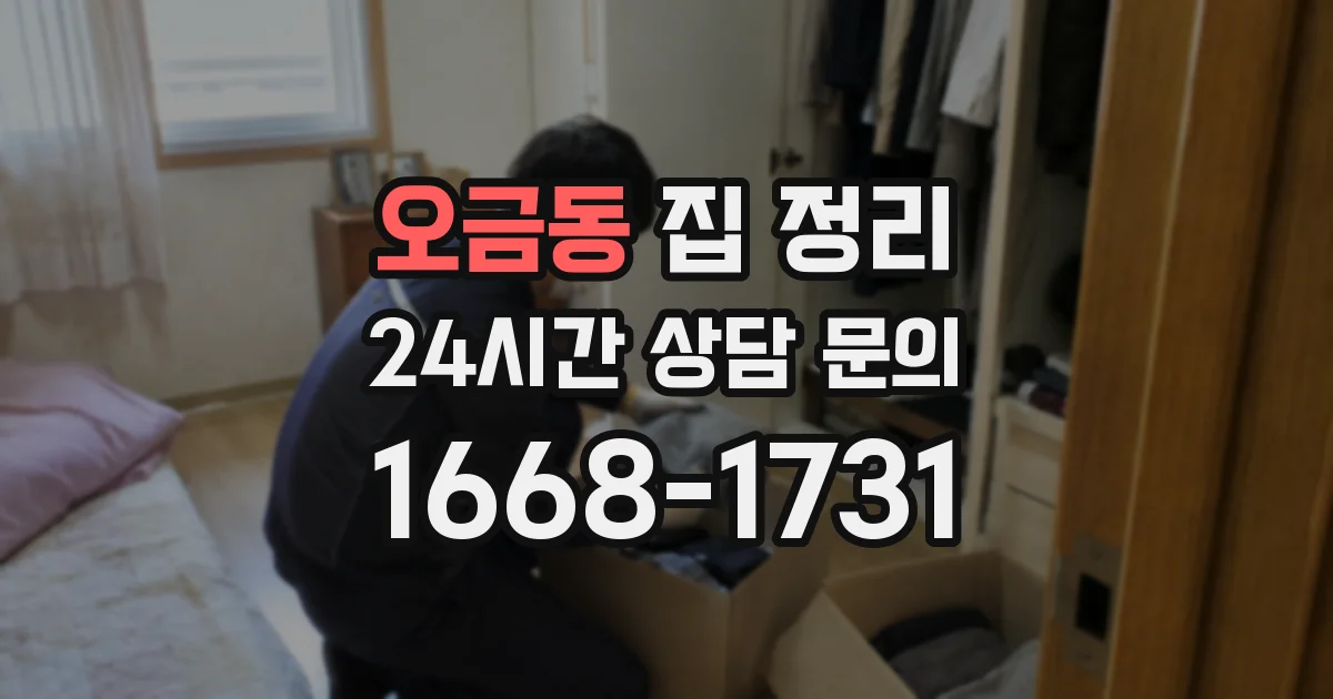 오금동 집 정리