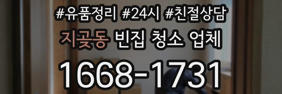 지곶동 빈집 청소 업체