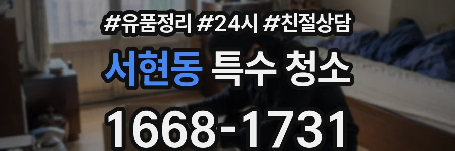 서현동 특수 청소