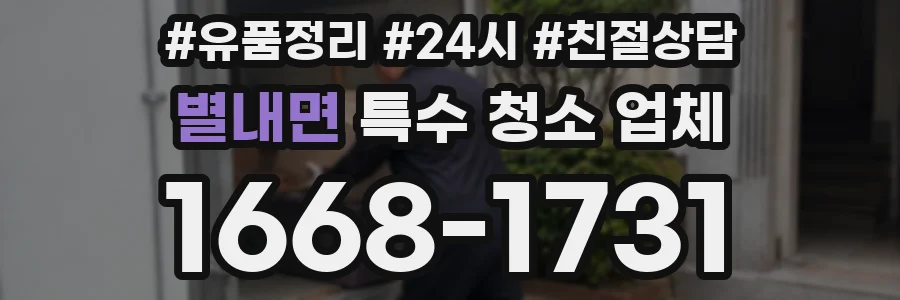 별내면 특수 청소 업체