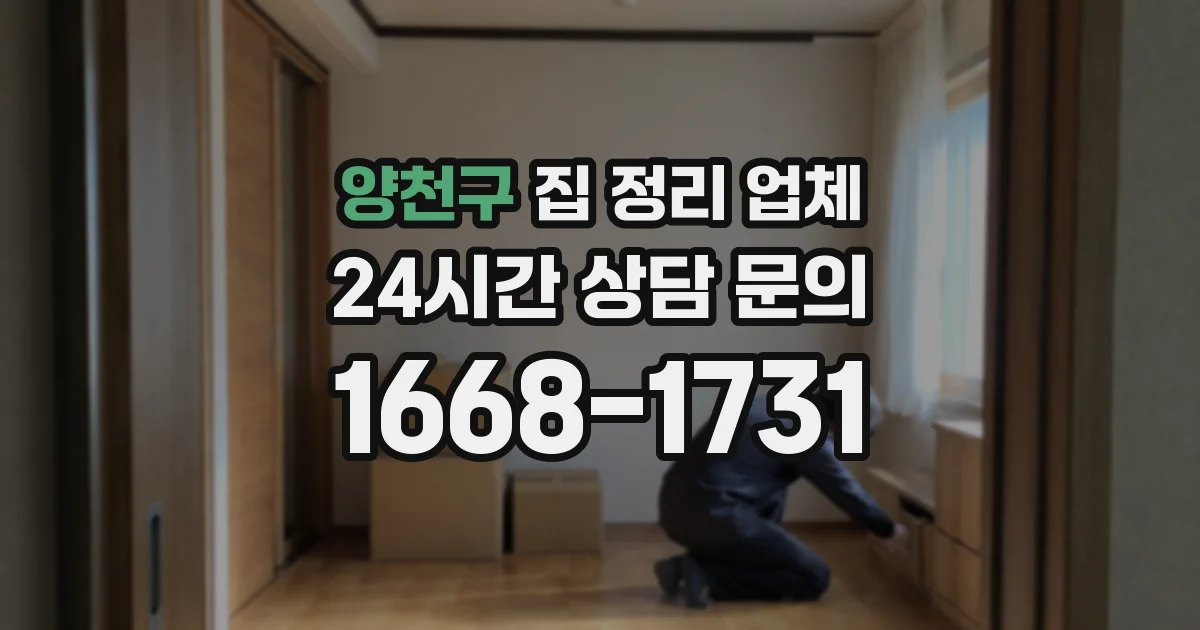 양천구 집 정리 업체