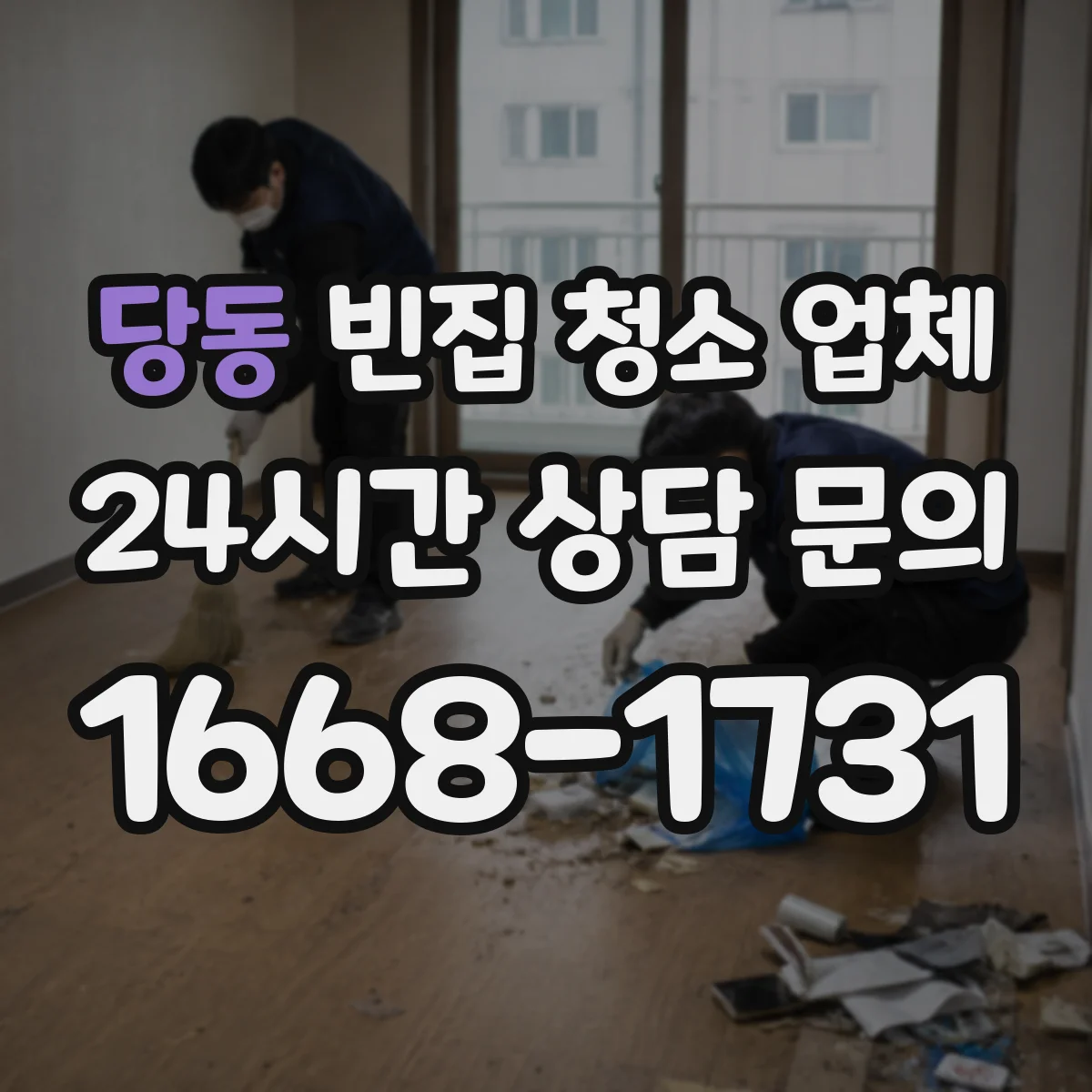 당동 빈집 청소 업체