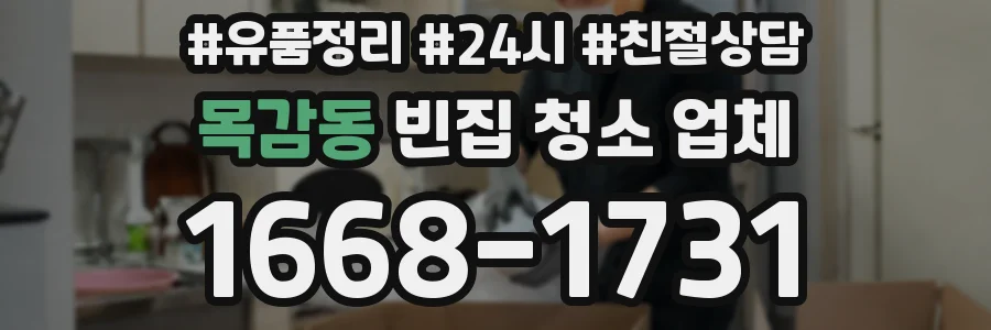 목감동 빈집 청소 업체