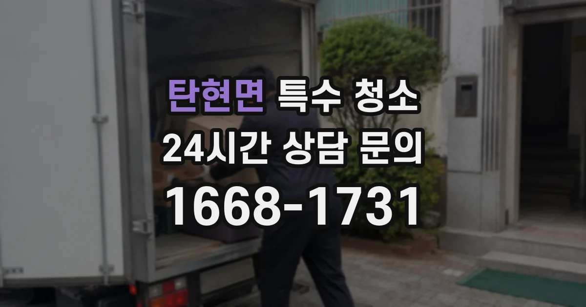 탄현면 특수 청소