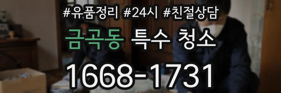 금곡동 특수 청소