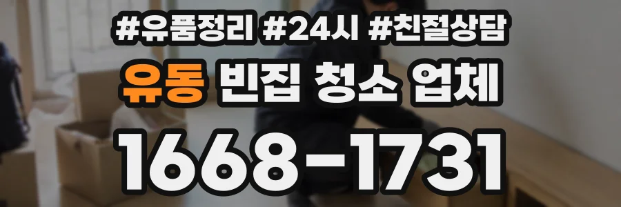 유동 빈집 청소 업체