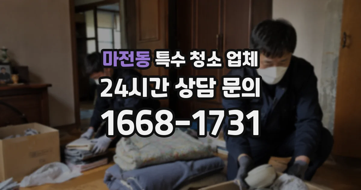 마전동 특수 청소 업체