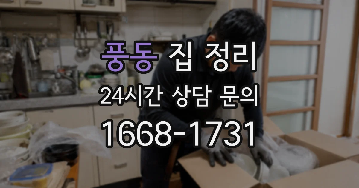 풍동 집 정리
