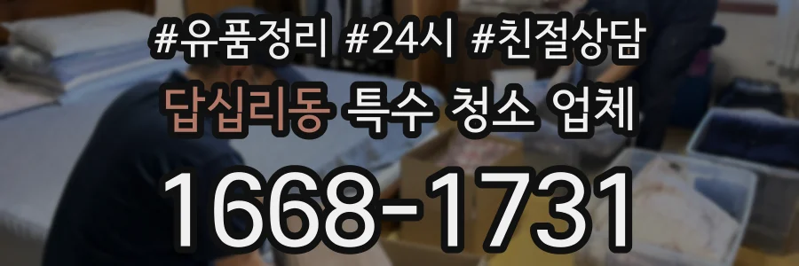 답십리동 특수 청소 업체