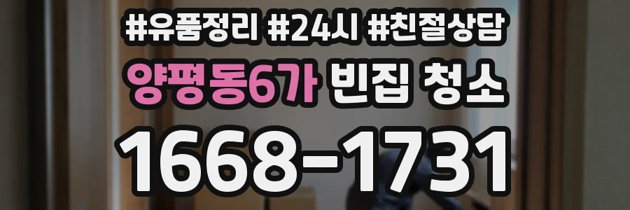 양평동6가 빈집 청소