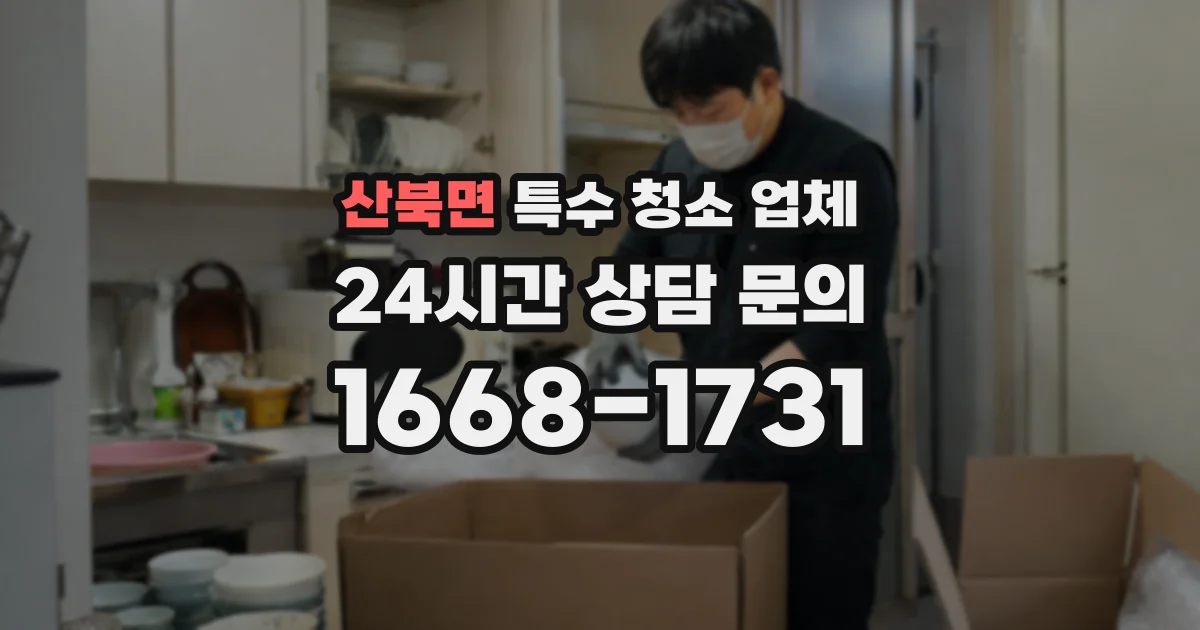 산북면 특수 청소 업체