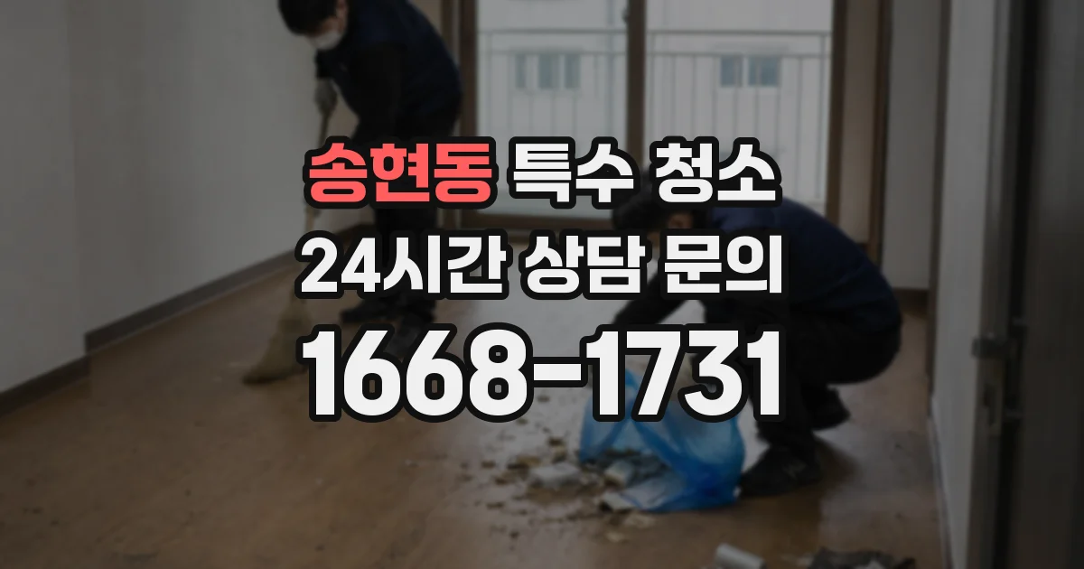 송현동 특수 청소