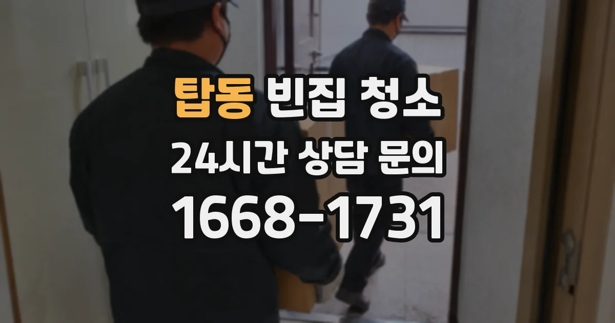 탑동 빈집 청소