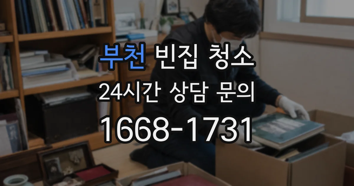 부천 빈집 청소