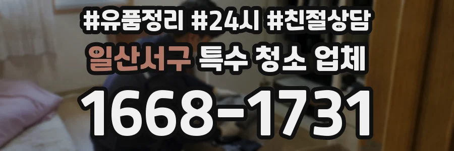 일산서구 특수 청소 업체